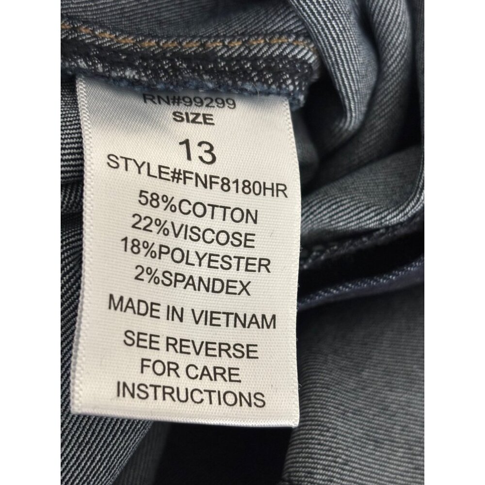 NWT Fashion Nova Jeans 13 Skinny Dark Wash High Waisted Streetwear Minimalist - Picture 5 of 14